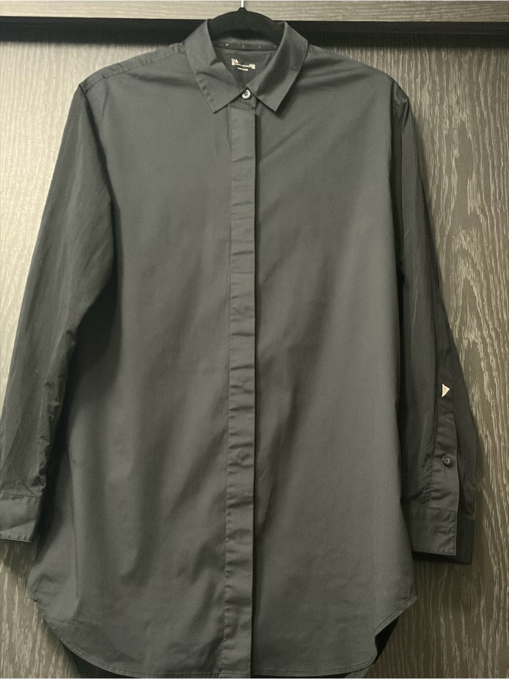 Under Armour Black Stretch Button-Front Shirt